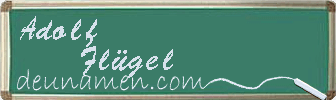 Adolf Flügel Visitenkarte
